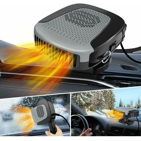Chauffage/ventilateur De Voiture Portable 24V - 2 Vitesses, Branchement Allume-cigare, Dégivrage, Désembuage Rapide