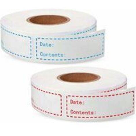 Etiquettes congelation, etiquette bocaux, 300 pièces etiquette confiture, etiquettes autocollantes, pour bouteille, pot Mason, pot de stockage, pot alimentaire, emballage cadeau (75 x 25mm) (1/5)