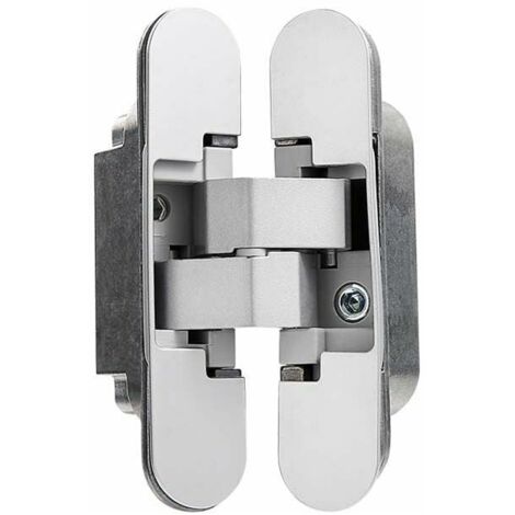 Charnière Invisible pour Portes Lourdes - Lot de 2 (Charge 40 kg, Ouverture 180º) (1/4)