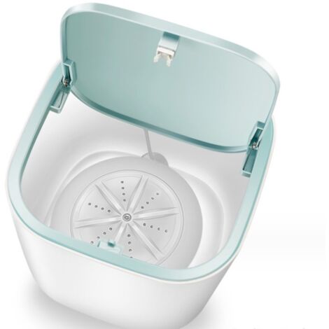 blanc Mini Machine à Laver Laveuse de Baril de Linge Sous-Vêtements Chaussettes Laveuse Portable Personnel Rotatif Ultrasonique Turbine Rond Pratique pour Dortoir à Domicile (1/5)