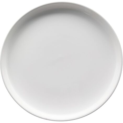 Pot de fleurs en céramique blanc de 31 cm de diamètre extérieur, adapté aux bacs à fleurs d'intérieur et d'extérieur, 1 pièce (1/5)