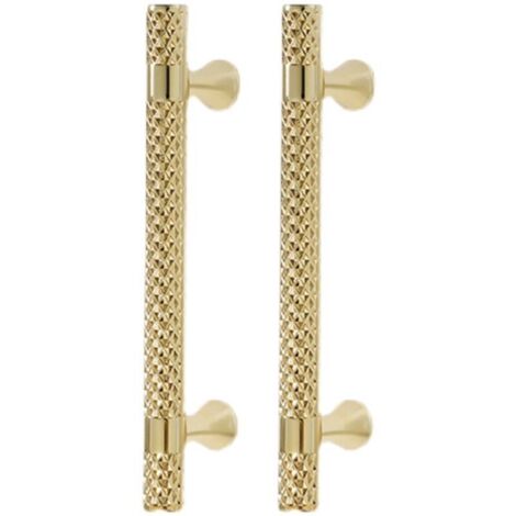 Poignée de meuble dorée, espacement des trous de 96 mm, poignée de cuisine en alliage de zinc, poignée d'armoire de chambre à coucher, 2 pièces (1/5)