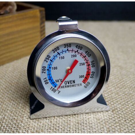 Thermomètre de Four 50-300°C/100-600°F, Four Grill Fry Chef Fumeur Thermomètre à Lecture Instantanée Thermomètre en Acier Inoxydable Cuisine Cuisson Thermomètre