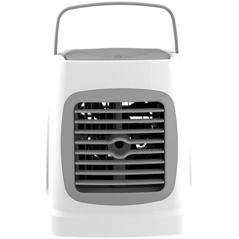 Serbia – Mini climatiseur personnel USB rechargeable – 3 vitesses – Lumières LED multicolores – Réservoir 400 ml pour espaces jusqu'à 12 m² (1/5)