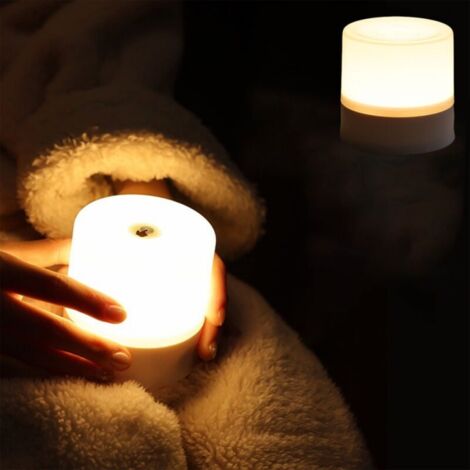 Veilleuse de chevet chambre lampe de chevet LED lampe de protection des yeux pour enfants contrôle silencieux éclairage doux et confortable (1/5)