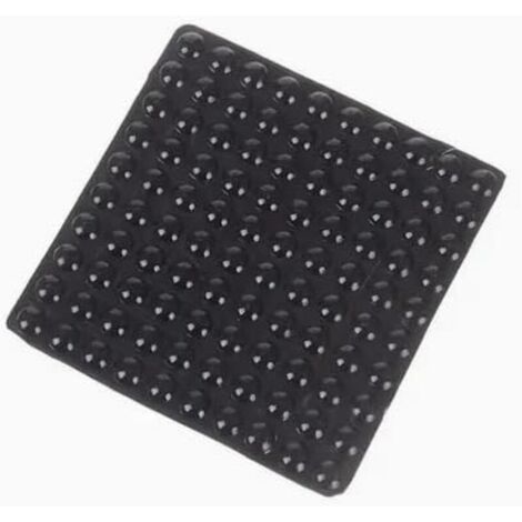 100 Pièces Amortisseurs Patins pour Meubles, Coussinets de Protection en Silicone Auto-Adhésifs, Butoirs de Porte et Pare-Chocs d'Armoire Noir, 10x3mm (1/5)