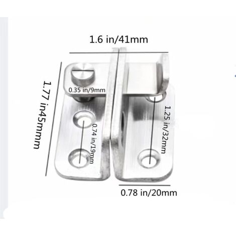 Lot de 2 Loquets à Bascule Robuste Grand, Fermeture à Levier en Acier Inoxyda