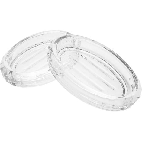 2 Pièces Boîte à Distributeur De Moussant Plateau De à Vaisselle Discolaire pour Lavabos De Salle De Bain Boîtes à Porte- Un Verre Transparent (1/5)