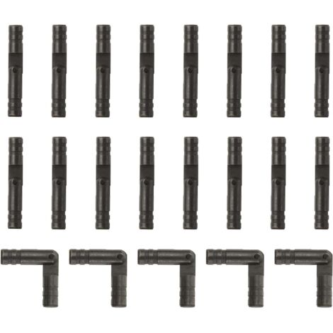 Lot de 20 charnières invisibles en laiton, 4 x 25 mm, petites charnières dissimulées pour boîtes à bijoux, noires (1/5)