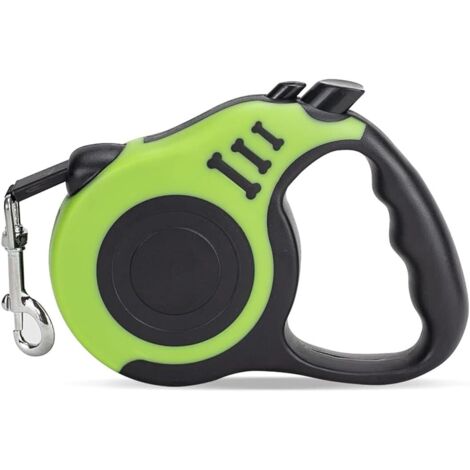Laisse rétractable pour chien, tracteur télescopique automatique, ruban pour chien, ruban pour animaux de compagnie 16 pieds, durable et pratique, avec poignée antidérapante, convient aux chiens de pe (1/5)