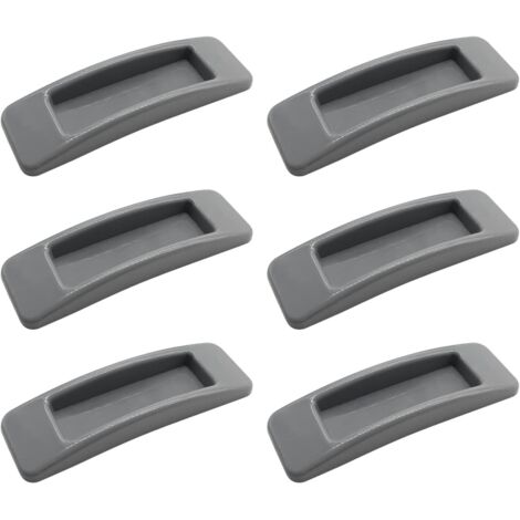 Lot de 6 poignées autocollantes pour porte de placard, fenêtre, ouverture facile, poignée de porte coulissante autocollante(gris) (1/5)