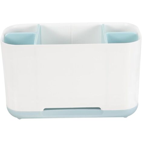 Porte-brosse à dents avec séparateurs en bambou, porte-brosse à dents en plastique antidérapant à 3 compartiments, rangement pour gobelet | Leroy Merlin