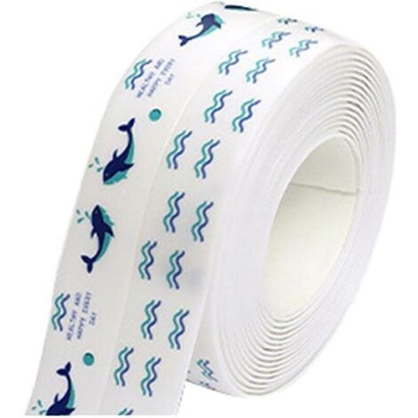 Ruban d'étanchéité, Bande d'étanchéité Auto-adhésive imperméable pour Bain, Bande de calfeutrage, Ruban d'étanchéité pour Salle de Bain, Toilette, Cuisine, Mur (1/5)
