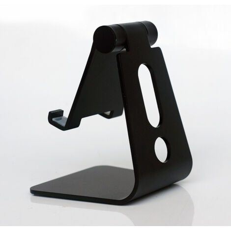 Support de téléphone réglable pour iPhone et Android, simple, double, noir (1/5)