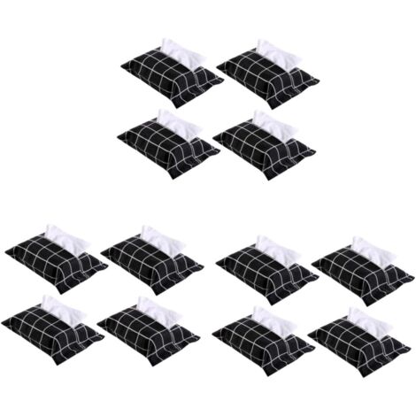 Boîte De 12 Pièces Porte-Serviettes Le Bureau Porte-Papier Boite a Mouchoir Pliable Tissu récipient de Rangement (1/5)