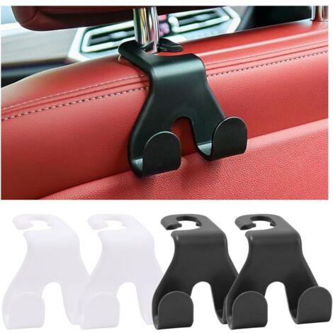 4 Pièces Crochets D'appui-Tête Voiture, Universel Crochet De Stockage De Voiture, Crochet De Siège Voiture Accessoires (1/5)