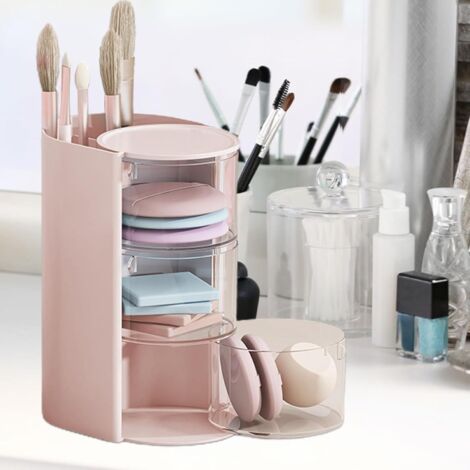 Boîte De Rangement De Maquillage, Organiseur De Cosmétiques De Grande Capacite Tiroir De Rangement De Beaute Rotatif 97630641 Boîte De Rangement De Maquillage, Organiseur De Cosmétiques De Grande Capacite Tiroir De Rangement De Beaute Rotatif 97630641