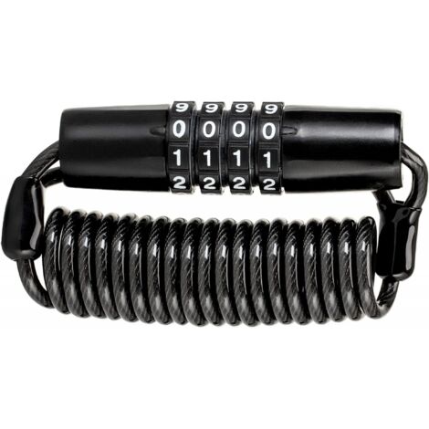 Câble Antivol max.150 cm Antivol Casque Antivol Cadenas à Combinaison avec Code à 4 Chiffres Antivol Vélo Ski Snowboard Modèle 2 (1/5)