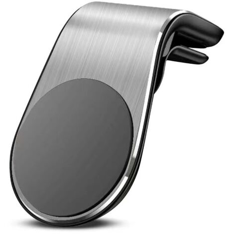 Support magnétique universel pour téléphone de voiture avec prise d'air de type L, aimant 360° pour grille d'aération (1/5)