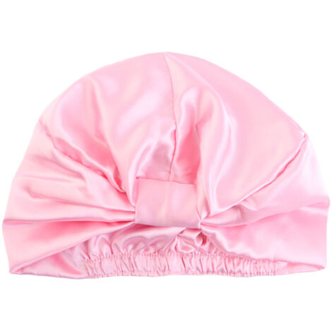 Bonnet de nuit en satin, bonnet de nuit ajustable en soie, bonnet de nuit double couche, bonnet de nuit en soie pour le maquillage de nuit (1/5)