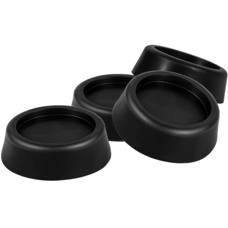 4 Pcs Anti-Vibration Pieds pour Machine à Laver, Noir Tapis Anti-vibration pour Machine à Laver, Patins Anti-vibrations Supports en Caoutchouc pour Sèche-Linge et Lave-linge,pour Machines à Laver (1/5)