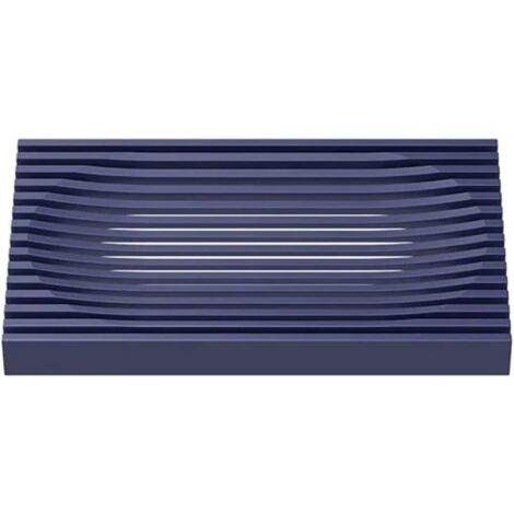 Porte-savon en silicone antidérapant, organiseur créatif pour salle de bain, douche, cuisine, comptoir, évier (1/5)