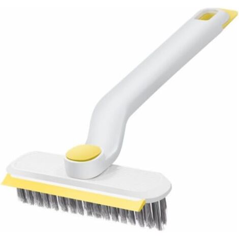 Brosse de nettoyage rotative multifonctionnelle avec pince à épiler, outil de nettoyage d'angle de cuisine pour baignoire, toilettes et sol (1/5)