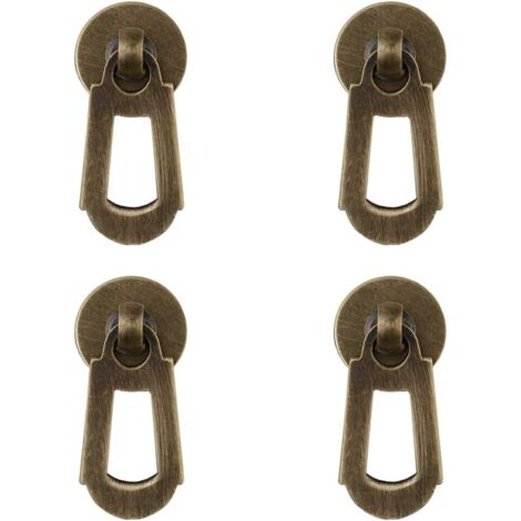Lot de 4 petites poignées de tiroir, de fenêtre, de boîte à bijoux, de porte d'armoire, de style chinois (1/5)