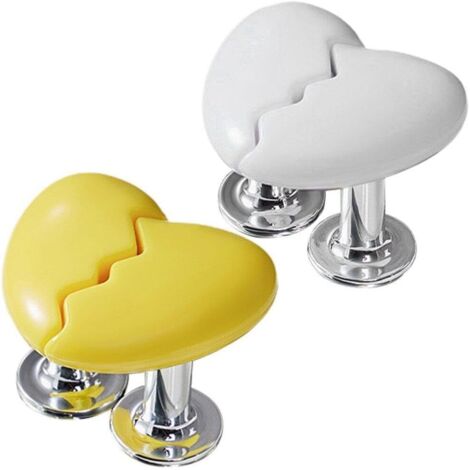 Presseur De Toilettes en Forme De Cœur, Bouton-Poussoir De Toilette, Boutons De Réservoir d'eau De Salle De Bains, Décor De Salle De Bain