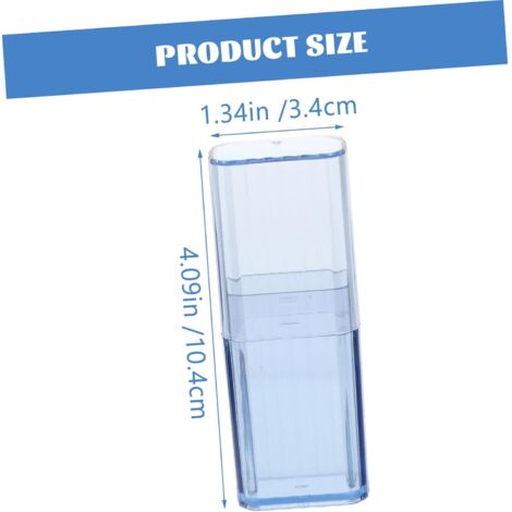 Drawihi Petite Boîte De Rangement Plastique Transparent Pour Coton-Tiges Et Carrés De Coton - Format Hôtel