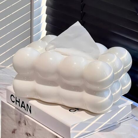 Boîte à Mouchoirs Céramique Design Guimauve Bulle - Distributeur Antidérapant & Décoratif