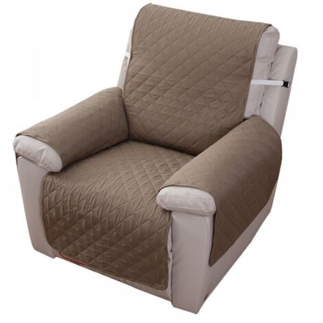 Housse Fauteuil Relax 1 Place, Housse de Canapé Protecteur Inclinable Imperméable pour Chambre (Kaki 55×200) (1/5)