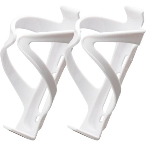 Porte-bouteilles pour vélo, porte-bouteilles léger et durable en polycarbonate, porte-gobelet universel stable et durable pour vélo de route, VTT, vélo de ville, blanc (lot de 2) (1/5)