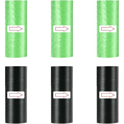 Sacs poubelle de voiture, lot de 6 mini sacs poubelles colorés, résistants aux déchirures, pour les déplacements à domicile et au bureau.