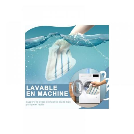 Lot de 8 chiffons en microfibre compatibles avec les nettoyeurs vapeur à main lavables