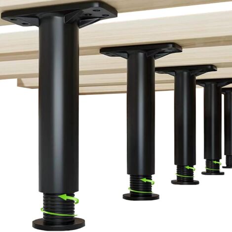 Pieds de cadre de lit réglables : supports centraux de remplacement pour canapés, lattes de meubles et pieds de planche (1/5)