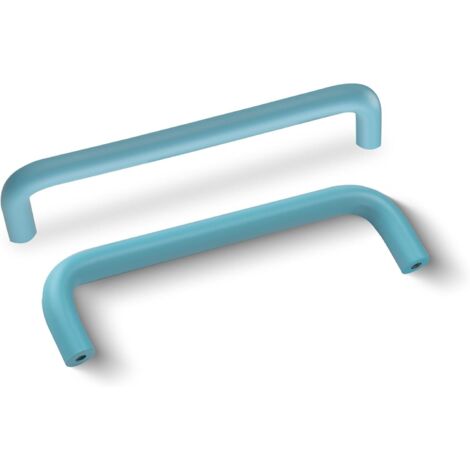 4 Pièces Poignée de Meuble en Aluminium 128mm Poignees de Portes pour Placards avec Vis Boutons Tiroir pour Armoire Cuisine,Bleu (1/5)