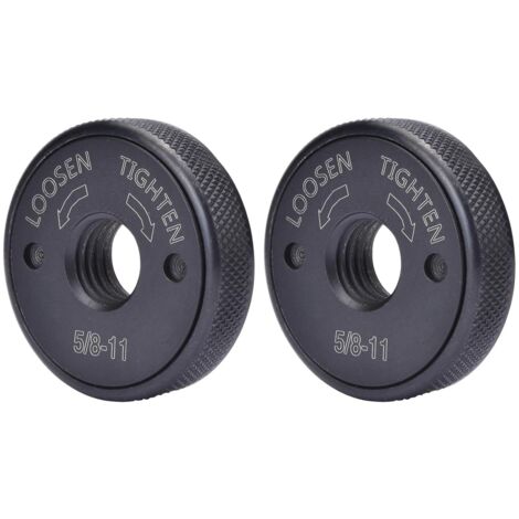 Écrou à bride pour meuleuse d'angle à filetage 5/8"-11, contre-écrou auto-serrant pour meuleuse d'angle (1/4)