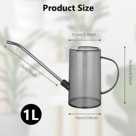 Arrosoir D'Intérieur à Long Bec 1,2L - Outil Arrosage Précis Pour Plantes D'Intérieur, Fleurs Et Plantes Grasses (Vert)