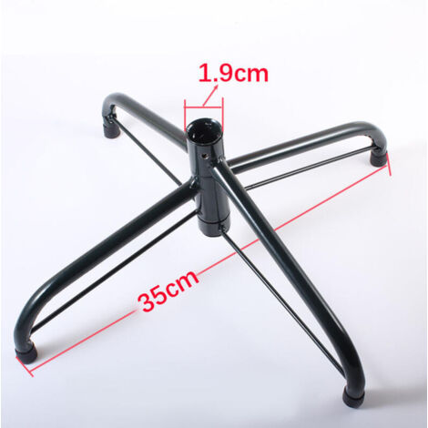 SULOLI 40cm Pieds de Sapin de Noël en Fer Support d'arbre de Noël avec Vis Support de Base en Trépied pour Arbre de Noël de 4 pi, 5 pi, 6 pi (Blanc