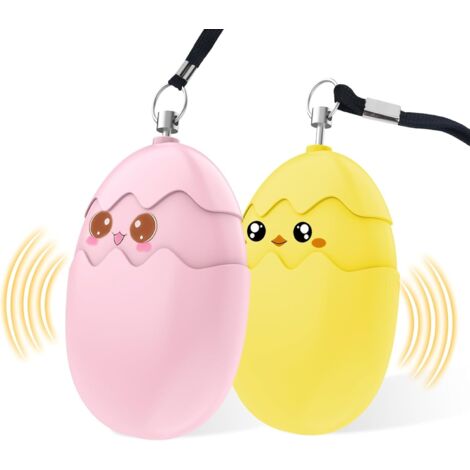 2 Pièces Alarme Personnelle, 135dB Alarme de Poche, Sirène Personnelle d'urgence avec Lumière LED, Alarmes de Sécurité pour Enfants (1/5)