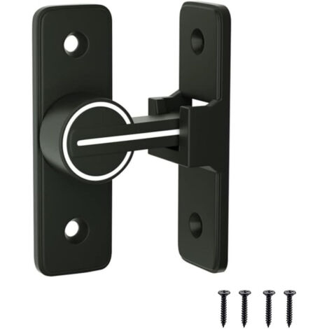 Verrou Serrure de Fermeture Porte Interieure Coulissante de Lumineux, 90° Loquet de Crochet a Porte Bascule, pour Porte, Fenêtre (1/5)