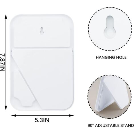 DVHOK Miroir de Maquillage Princesse de Bureau et Portable de 20,3 cm - Miroir Carré à Double Usage pour Table, Bureau et Accrochage au Mur en Bleu