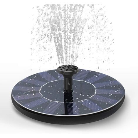 Mini fontaine solaire, kit de panneau solaire autonome pour jardin, piscine et extérieur (1/5)