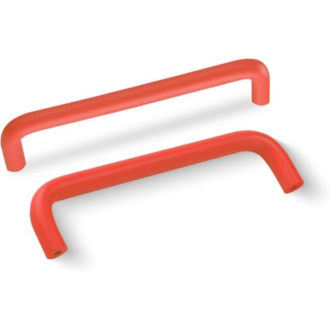 4 Pièces Poignée de Meuble en Aluminium 128mm Poignees de Portes pour Placards avec Vis Boutons Tiroir pour Armoire Cuisine,Orange (1/5)