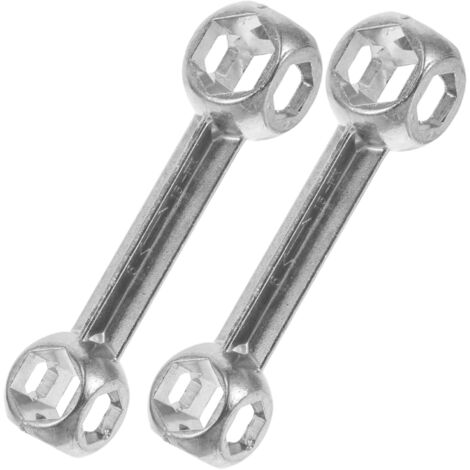 Lot de 2 clés hexagonales professionnelles pour réparation de vélo, compactes et portables, indispensables pour les mécaniciens et les scooters. (1/5)