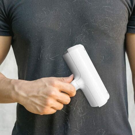 Brosse 2-en-1 Pour Animaux : épilateur Et Rouleau à Peluches Auto-nettoyant - Neuf