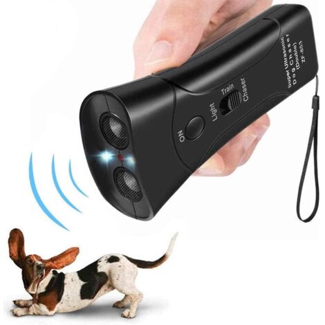 Répulsif à ultrasons pour chien, anti-aboiement électronique, outil de dressage, anti-aboiement, répulsif sonique pour chien, noir (1/5)