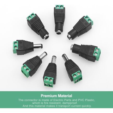 Connecteur Femelle 5.5x2.1mm à Montage Panneau - Fiche DC-022