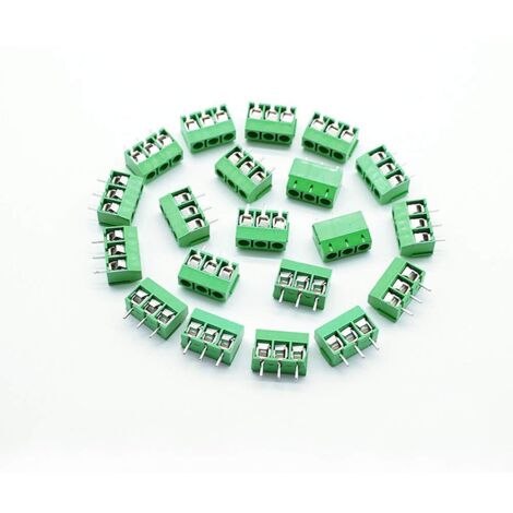 Lot De 25 Paires De Connecteurs PCB à Vis – Pas 5.08 Mm – 2, 3 Et 4 Broches – Marque YIXISI